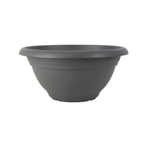 Bowl Plastic Northcote 40x19cm Rnd Graphite Villa - Graphite
