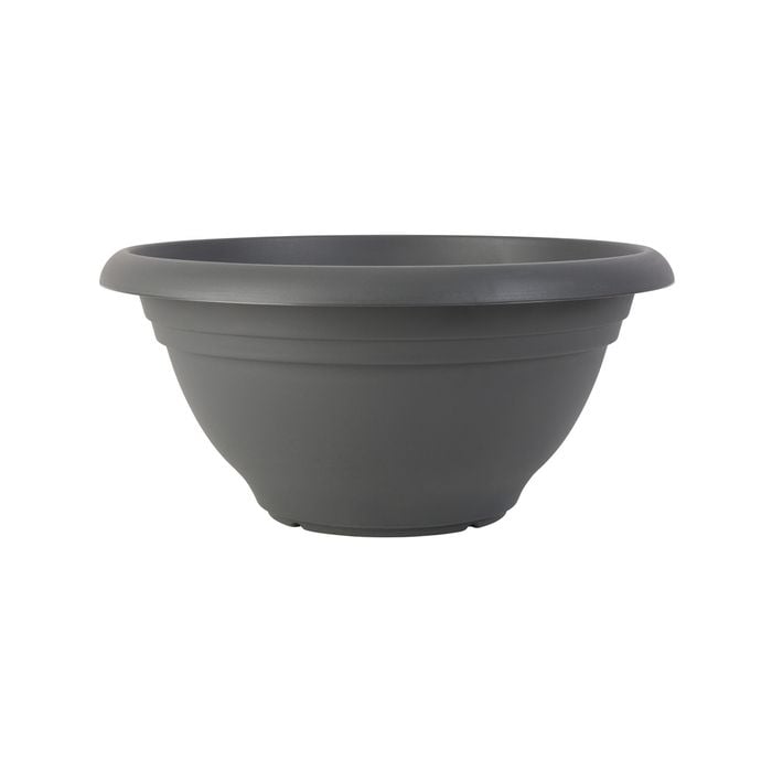 Bowl Plastic Northcote 40x19cm Rnd Graphite Villa - Graphite
