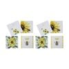 2x 4pc Lvd Decorative Honey Bee Ceramic Square Drink Coasters Home Decor 10x10cm