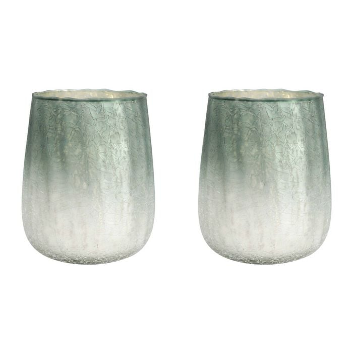 2PK LVD Glass Votive Candle Holder Home Decor Champagne Dove Large
