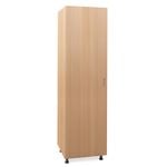 Flatpax Utility 450mm Woodgrain 1 Door Tall Cupboard