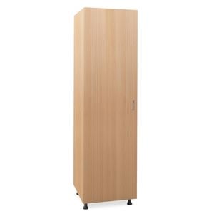 Flatpax Utility 450mm Woodgrain 1 Door Tall Cupboard
