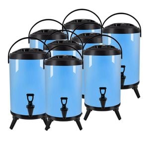 SOGA 8X Stainless Steel Insulated Beverage Dispenser with Tap 16L Blue