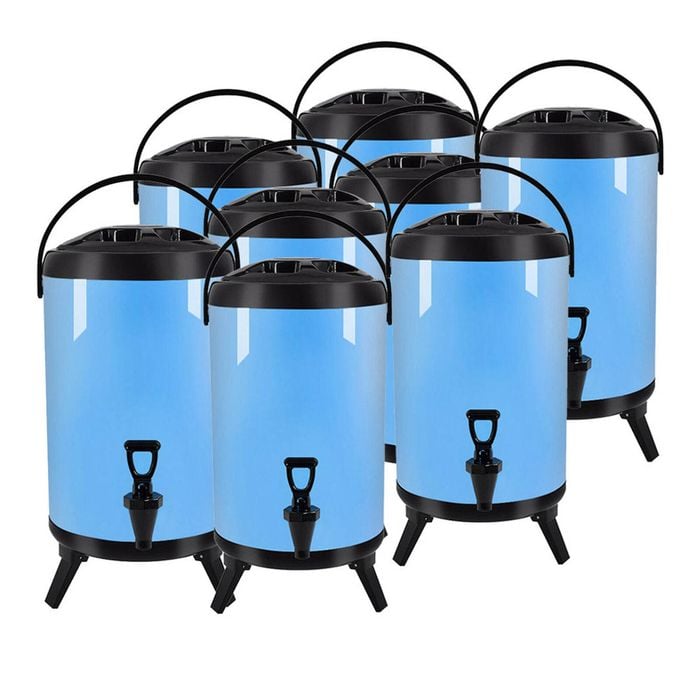 SOGA 8X Stainless Steel Insulated Beverage Dispenser with Tap 16L Blue