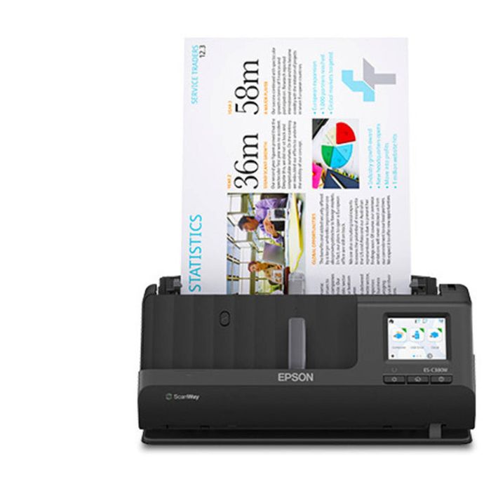 Epson WorkForce ES-C380W Compact Desktop Document Scanner