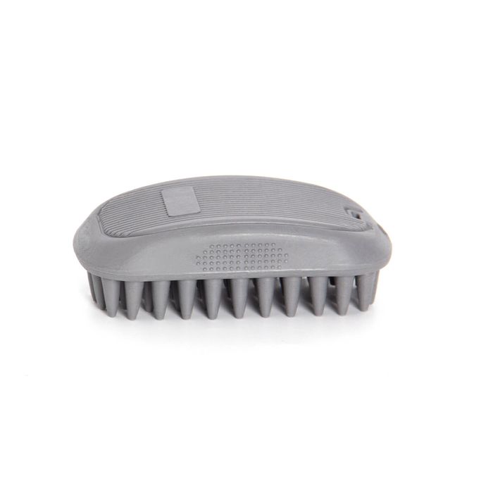 Happy Tails Grey Pet Bath Brush