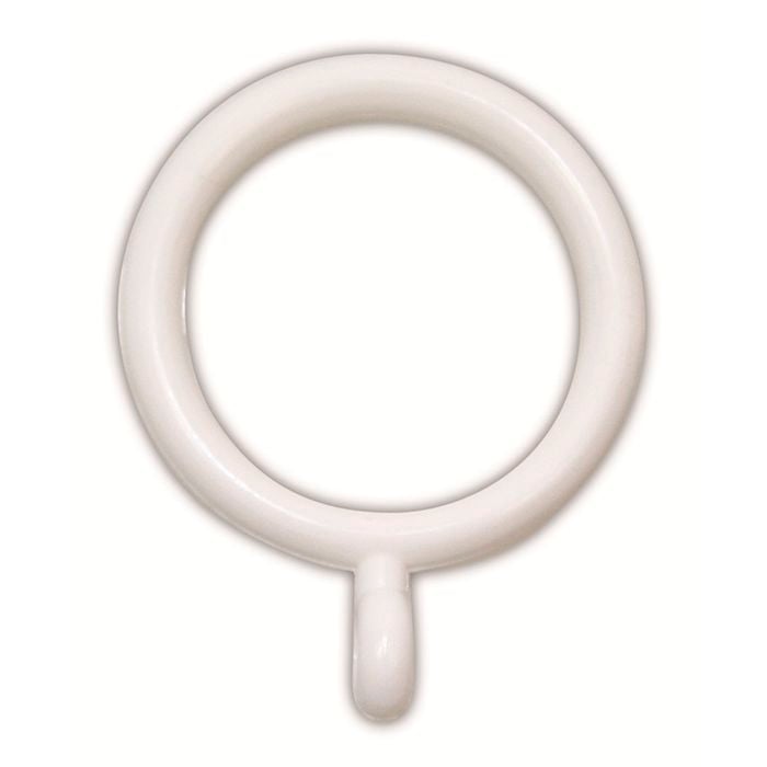 Windoware Cafe Rod Rings 16mm White 20pk