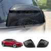 Rear View Mirror Trim Cover for Tesla Model Y L 6-Seat 2026-Onwards Carbon Fibre Style