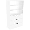 Lugna 1536 x 900 x 380mm White 2 Shelves 3 Drawers Robe Insert - White