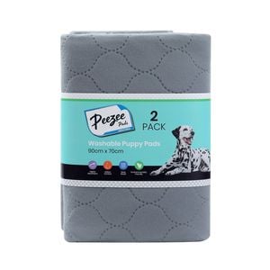 Paws & Claws 90 x 75cm Washable Pet Training Pads - 2 Pack