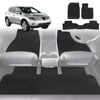 6D Diamond Car Floor Mats for Nissan Murano 2009-2015-Full Set-Black-Outback GT