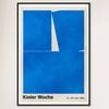 Galrie Kieler Woche 1964 Regatta Poster by Hans Hillmann - Nautical Art, Black Frame, A1 60 x 84cm (23 x 33inch)