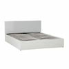 Monica Gas Lift PU Leather Queen Bed - White