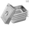 SOGA 4X 1/2 GN Pan 10cm With Lid – Stainless Steel
