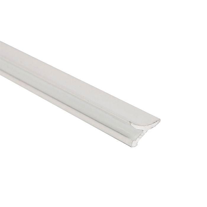 QEP 12mm x  2.5m White Dural T-Cover Tile Trim