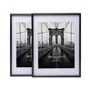 Cooper & Co. 10 x 13inch Mat to 8 x 10inch Set of 2 Black Premium Metallicus Metal Photo Frames