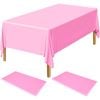 Table Cloth Cover Reusable & Washable Xmas Party 137cm x 274cm 54"x108" in Light Pink