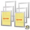 VEVOR Screen Printing Kit White 6 Pieces Aluminum Silk Frames with 110 Count Nylon Mesh