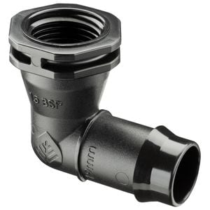 Pope 19mm Barbed x 15mm BSPF Threaded Elbow