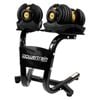 PowerTrain 48kg Gold Adjustable Dumbbell Set With Stand