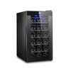 Lenoxx 18 Bottle Thermoelectric Wine Fridge, 130w, Uv Protected Glass Door, Soft Led Illumination