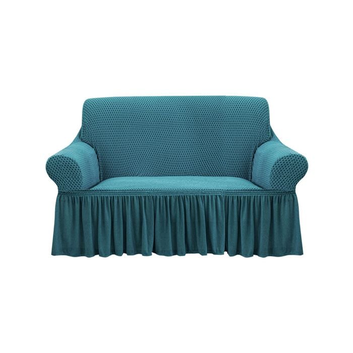 SOGA 2-Seater Blue Sofa Cover