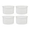 4pc Ecology Signature 11cm Porcelain Ramekin Dish - White
