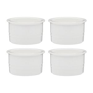4pc Ecology Signature 11cm Porcelain Ramekin Dish - White
