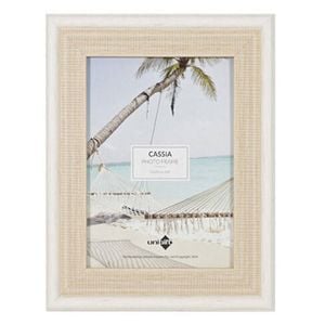 Unigift Cassia Glass Home Decor Picture Photo Frame 15x20cm Natural Beige