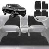 6D Diamond Car Floor Mats for All-new Mitsubishi Triton Double Cab (LC/MV)2024-Current-Full Set-Black-Outback GT