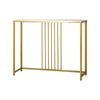 Oikiture Console Table Marble White&Gold