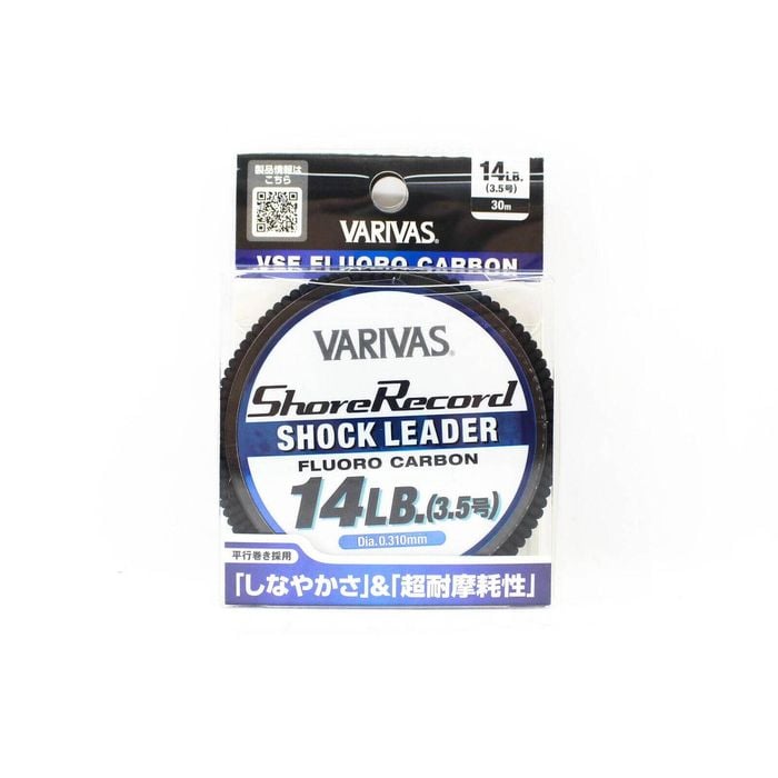 Varivas Shore Record 30m VSF Fluorocarbon Shock Fishing Leader 14lb