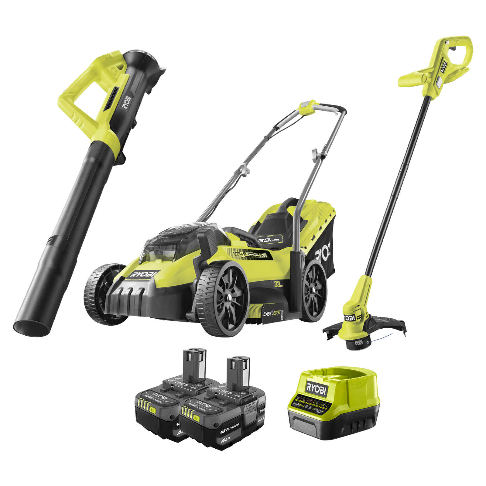 Ryobi Lawn Lawn Mower Battery Bunnings Ryobi 18V ONE+ 3-Piece