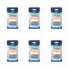 6x 5pc Malli Pastel Shades 180m Plastic Spool Sewing Garment Thread