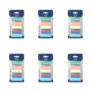 6x 5pc Malli Pastel Shades 180m Plastic Spool Sewing Garment Thread