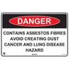 Pinnacle Signage 300 x 200mm Danger Contains Asbestos Avoid Creating Dust Sign