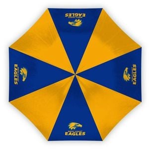 Afl Compact Umbrella - West Coast Eagles - Rain - Glovebox - 60cm Length W17cm