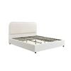 Foret Bed Frame Queen Size Mattress Base Wooden Sleep Beds Platform Fabric