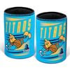 NRL Retro Stubby Can Cooler - Gold Coast Titans - Drink - Rubber Base