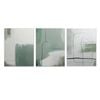 3pcs Shades of Green and White Print 100% Australian Made 3 x 40x60cm (Metal Print)