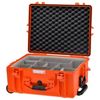 HPRC 2600W - Wheeled Hard Case with Second Skin Divider (Orange)