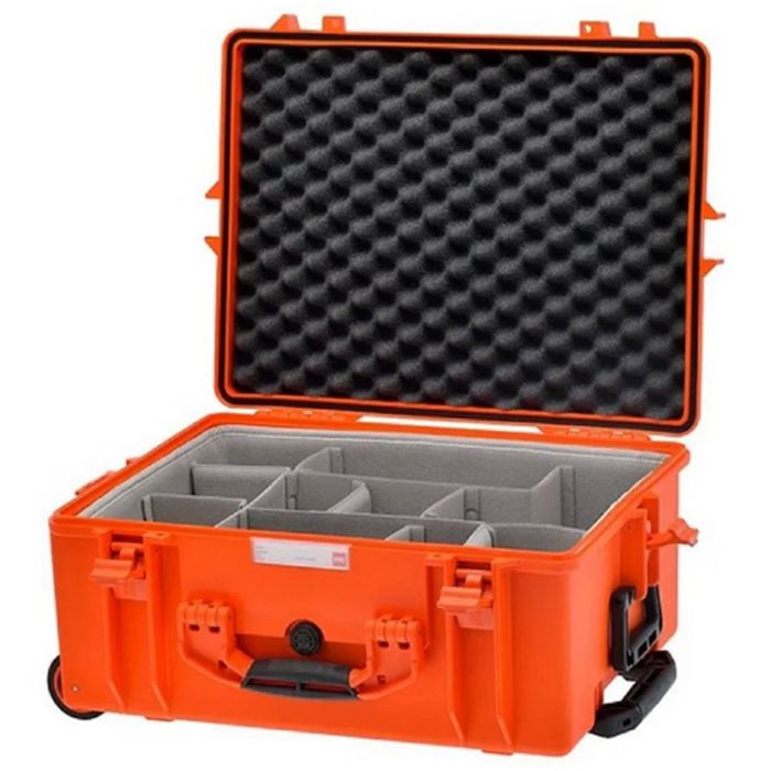 HPRC 2600W - Wheeled Hard Case with Second Skin Divider (Orange)