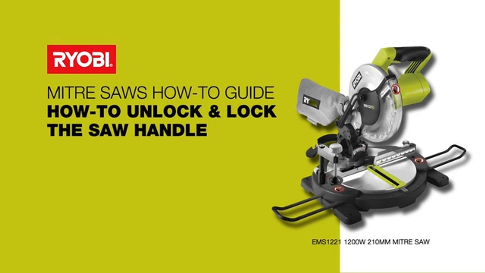 Ryobi 1200W 210mm Compound Mitre Saw Bunnings Australia