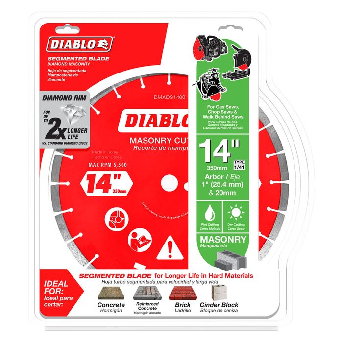 Diablo 350mm Diamond Segmented Masonry Cut Off Disc