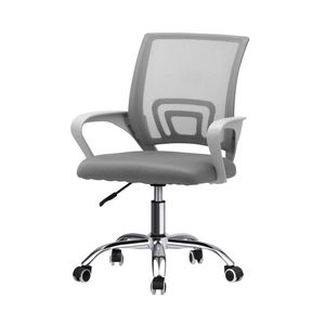 Oikiture Mesh Office Chair Backrest White