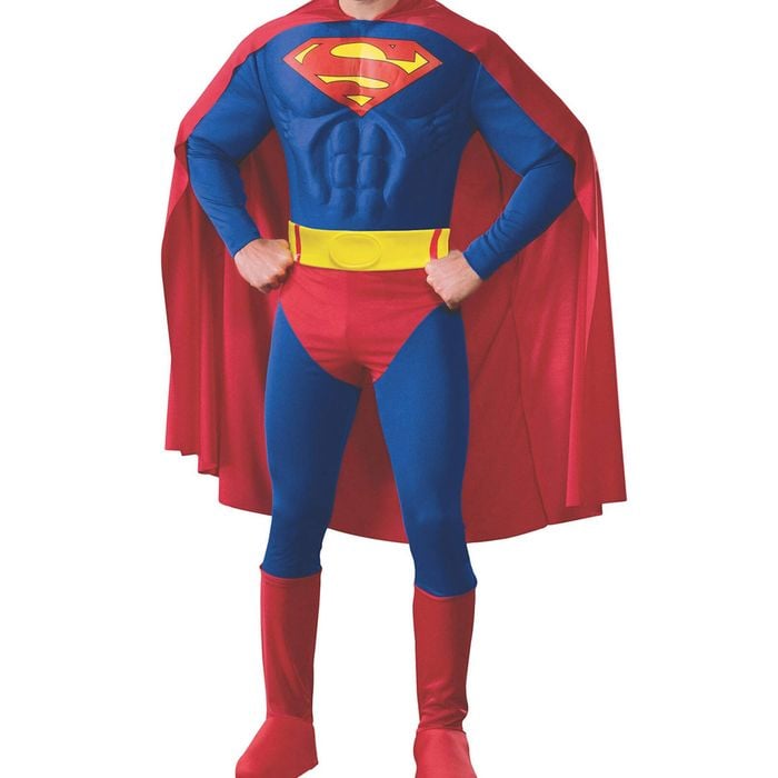 Dc Comics Superman Muscle Chest Mens Dress Up Character Theme Costume Size S