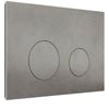 Zumi Round Porcelain Marble Grey Flush Plate 