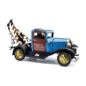 Boyle Metal Ornament Home Decor Collectible Old Ford Tow Truck 41x17x18cm