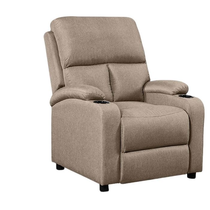 Zola Push Back Recliner Chair Linen - Beige