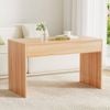 Homfurn Sofa Table – Rectangle Fluted Side, 100cm, E1 Mdf, 60kg Capacity, Oak